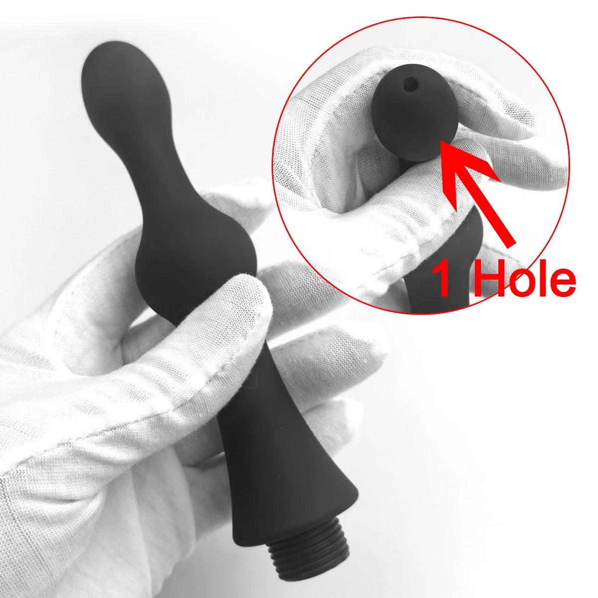 AquaStream™ Silicone Shower Enema Attachment & Cleansing Wand Set