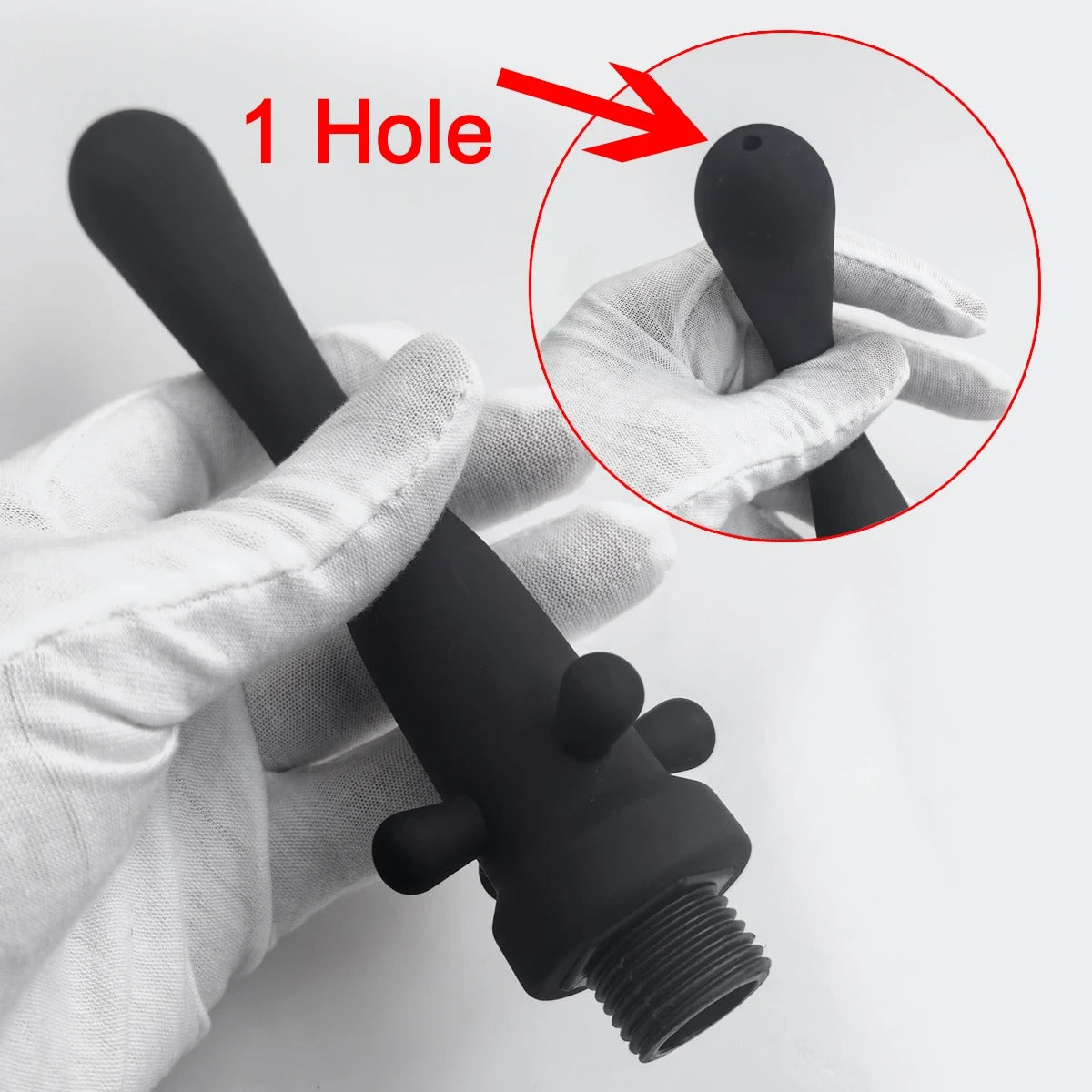 AquaStream™ Silicone Shower Enema Attachment & Cleansing Wand Set