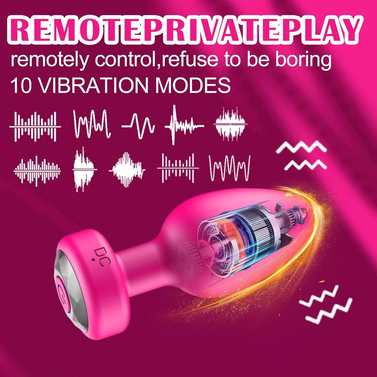 VibeGlow™ App & Remote Controlled Smart Vibrating Contour Plug