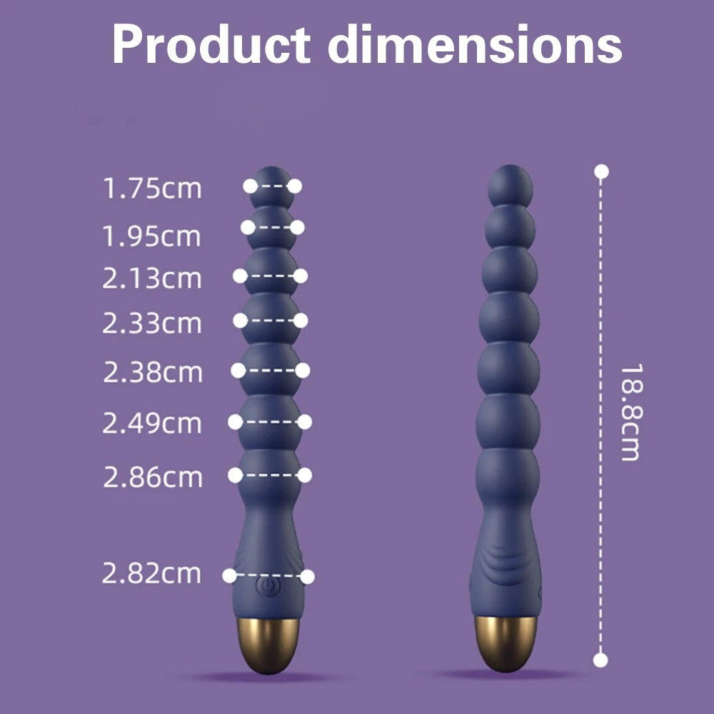 SphereFlex™ Multi-Bead Graduating Silicone Vibrator Wand