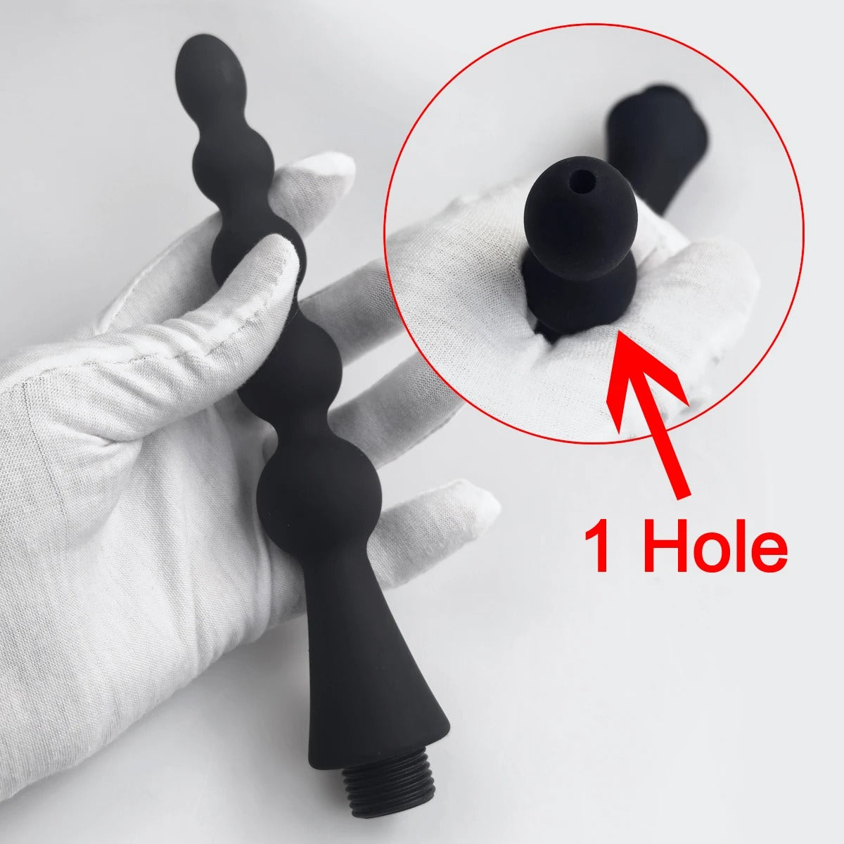 AquaStream™ Silicone Shower Enema Attachment & Cleansing Wand Set