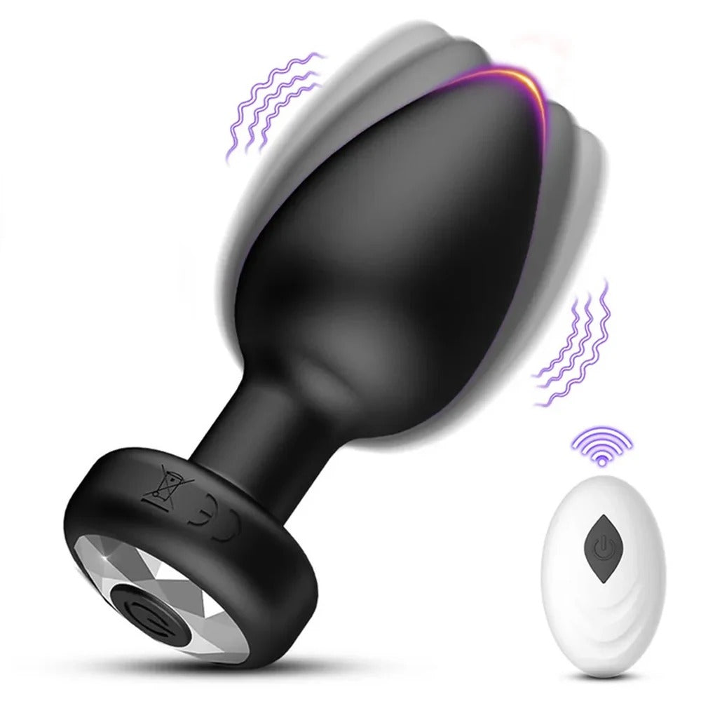 VibeGlow™ App &amp; Remote Controlled Smart Vibrating Contour Plug