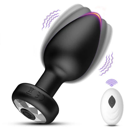 VibeGlow™ App &amp; Remote Controlled Smart Vibrating Contour Plug