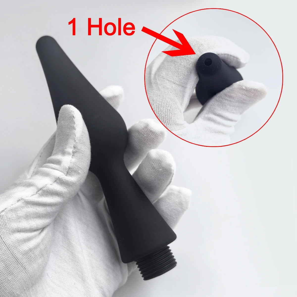 AquaStream™ Silicone Shower Enema Attachment &amp; Cleansing Wand Set