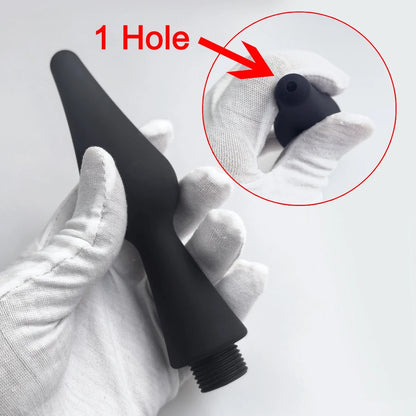 AquaStream™ Silicone Shower Enema Attachment &amp; Cleansing Wand Set