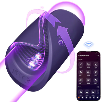 PulseFlex™ App-Controlled Smart Male Performance Trainer &amp; Vibrating Sleeve