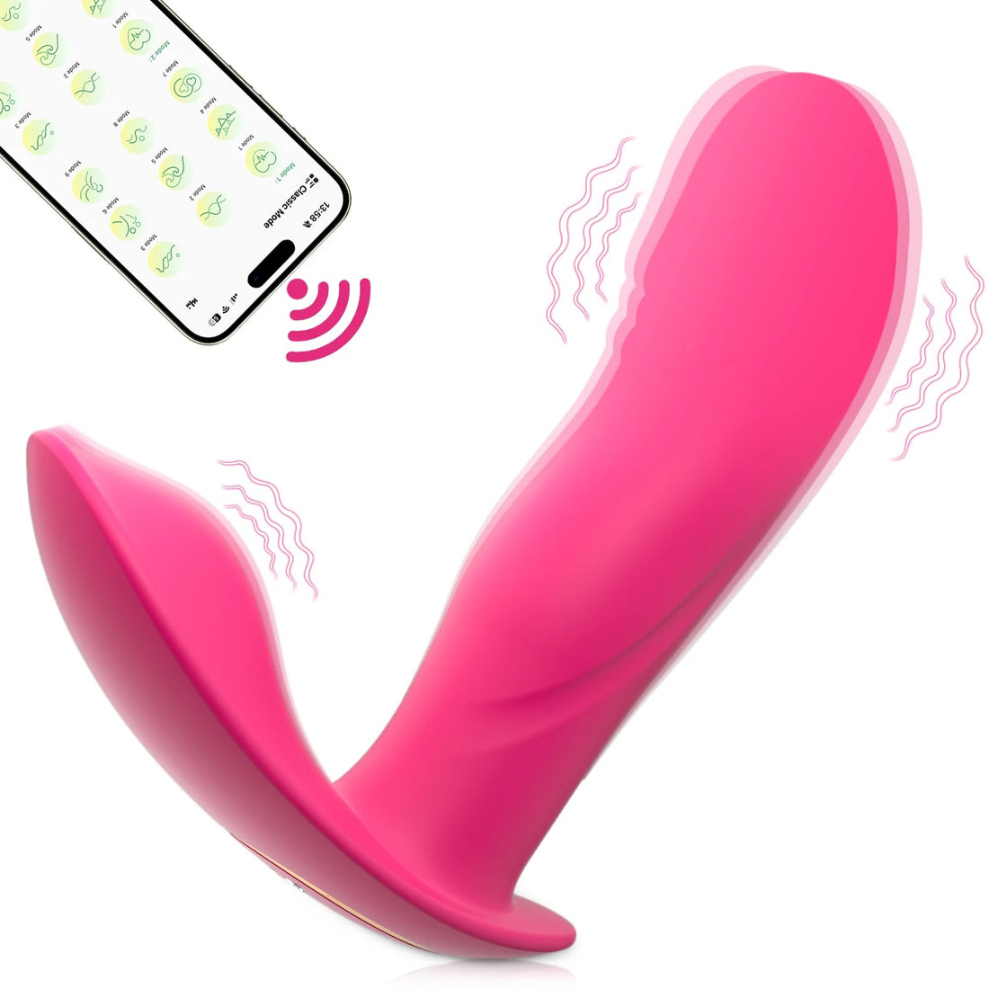 VelvetTouch™ App-Controlled Wearable Dual Stimulation Massager