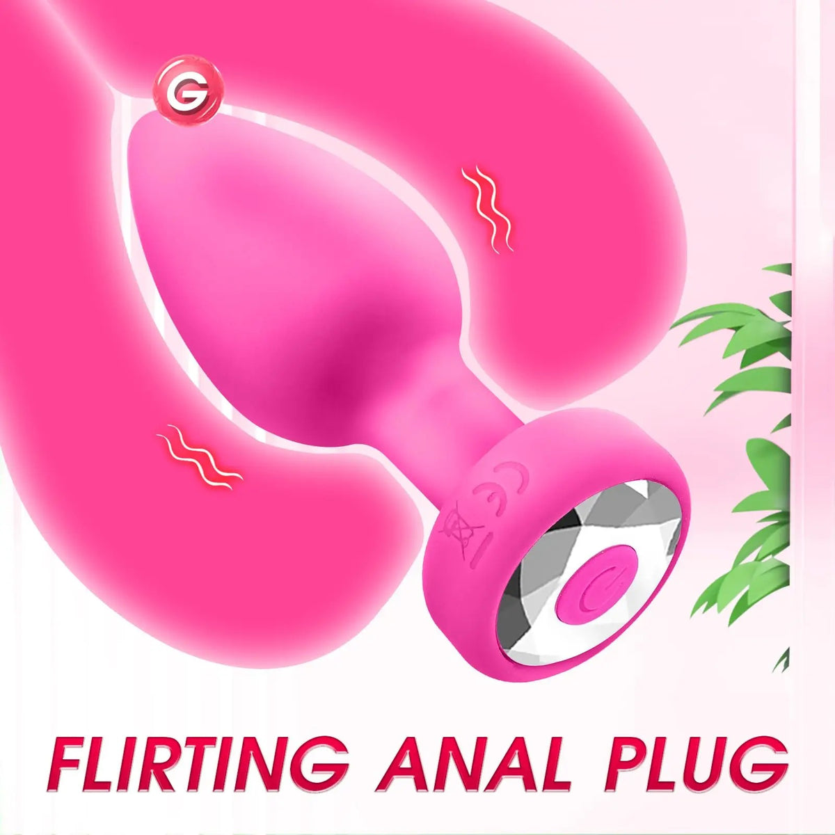 VibeGlow™ App &amp; Remote Controlled Smart Vibrating Contour Plug