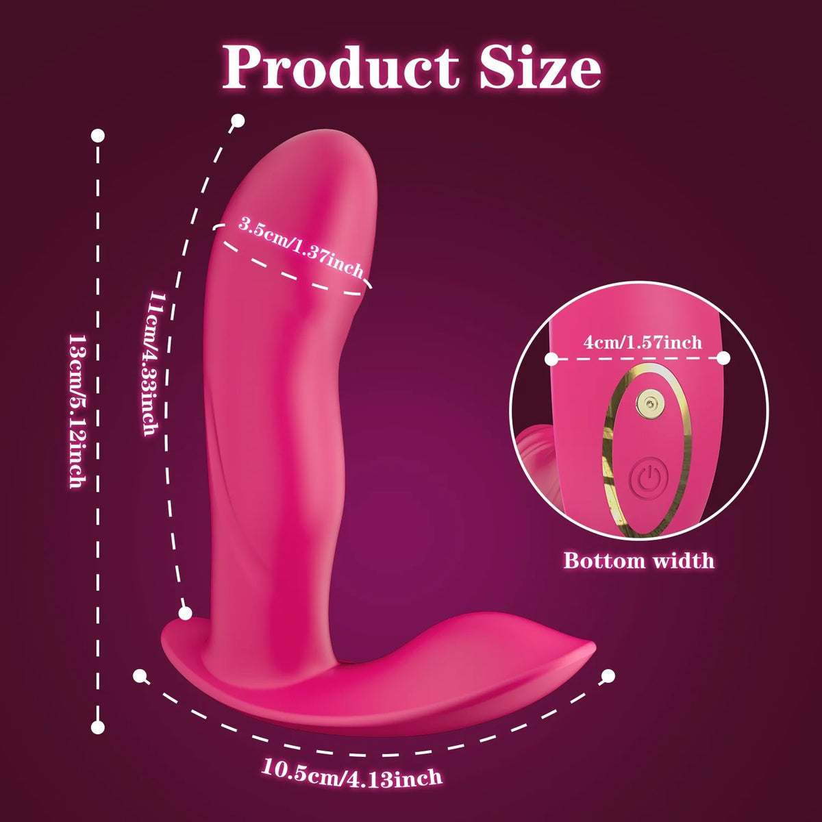 VelvetTouch™ App-Controlled Wearable Dual Stimulation Massager