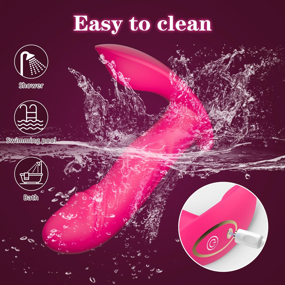 VelvetTouch™ App-Controlled Wearable Dual Stimulation Massager